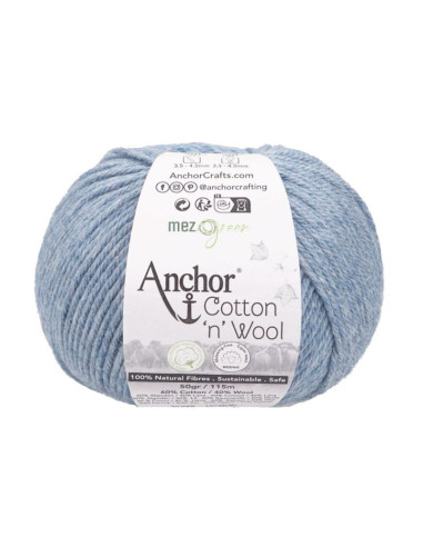Cotton Wool - Anchor 00920 - blue opal