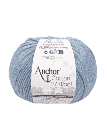 Cotton Wool - Anchor 00920 - blue opal