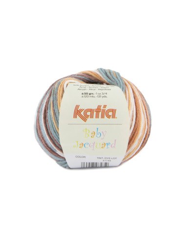 Baby Jacquard - Katia 96 - braun/blau