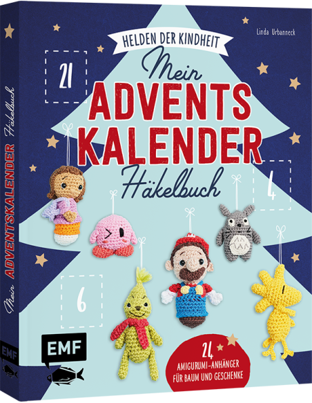 Mein Adventskalender-Häkelbuch: Helden der Kindheit - Merry X-Mas - EMF