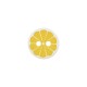 Polyesterknopf 2-Loch Citrus 11 mm gelb - Union Knopf