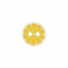 Polyesterknopf 2-Loch Citrus 11 mm gelb - Union Knopf