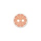 Polyesterknopf 2-Loch Citrus 11 mm rosa - Union Knopf