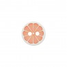 Polyesterknopf 2-Loch Citrus 11 mm rosa - Union Knopf