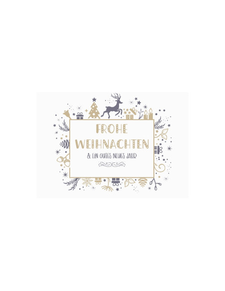 Gutschein - Frohe Weihnachten weiss CHF 50
