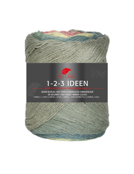 1-2-3 Ideen - Pro Lana 15 - reseda/camel