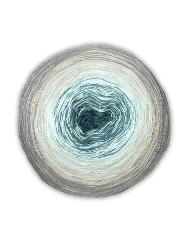 Woolly Hugs - BOBBEL Cotton 61 - grau/türkis/petrolgrün
