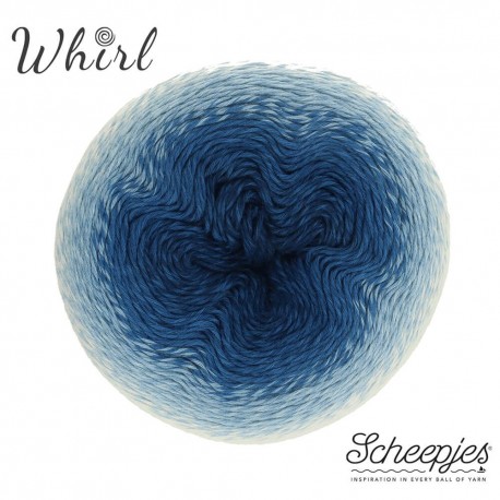 Whirl 1000m - Scheepjes 553 - hellblau/blau/dunkelblau