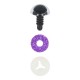Glitter Tieraugen zweifarbig 18mm 2Stk.- Opry lila