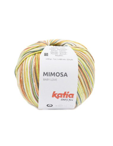 Mimosa - Katia 309 - grün/lachdsrot/kupfer