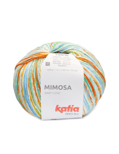 Mimosa - Katia 314 - gelb/orange/blau