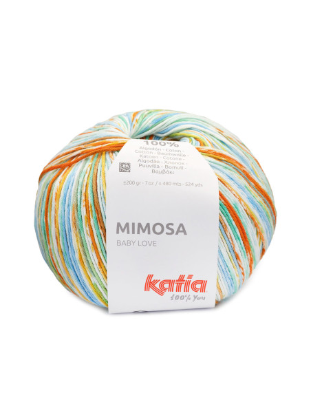 Mimosa - Katia 314 - gelb/orange/blau