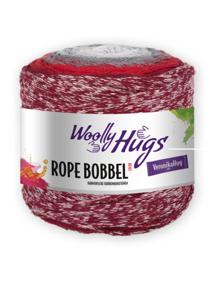 ROPE BOBBEL - Woolly Hugs 101 - rot/grau