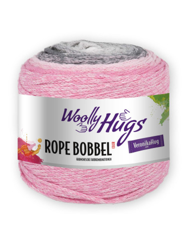 ROPE BOBBEL - Woolly Hugs 107 - grau/rosa