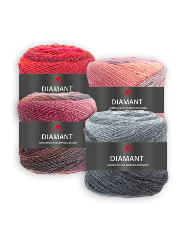 Pro Lana Diamant Color 83 - Farberlaufswolle 150g, 525m, Für Nadelstärke 3,5-4,5 Mm