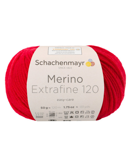 Merino Extrafine 120 - Schachenmayr 00131 - kirsche