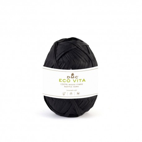 Eco Vita Raffia - DMC 002 - schwarz