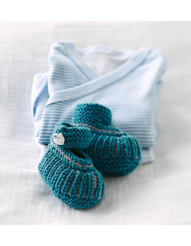 Baby-Schühchen stricken - Topp