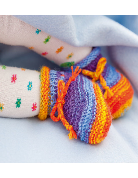 Baby-Schühchen stricken - Topp