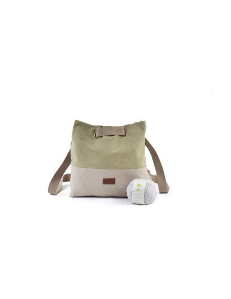 Rucksack 46 x 46 x 25 cm Khaki - DMC