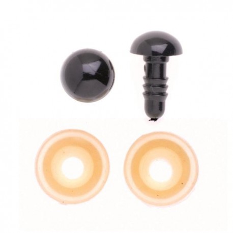 Augen Kunststoff braun 21mm 2Stk. - Glorex