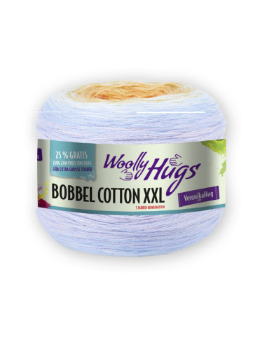 Bobbel Cotton XXL - Woolly Hugs 613 - mandarin/hellblau/flieder