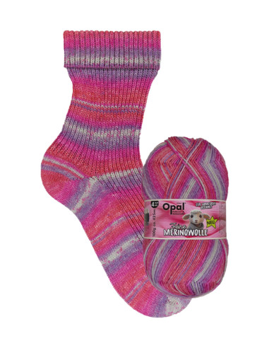 Feine Merinowolle 4 fädig - Opal 11552 - kuschelig
