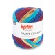 Paint Granny - Katia 206 - bordeauxviolett/blau/beige