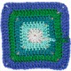 Paint Granny - Katia 205 - blau/grün/petrol