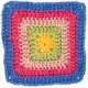 Paint Granny - Katia 207 - blau/grün/gelb/pink