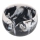 Yarn Bowl marmoriert schwarz-weiss 15x9cm  - Scheepjes
