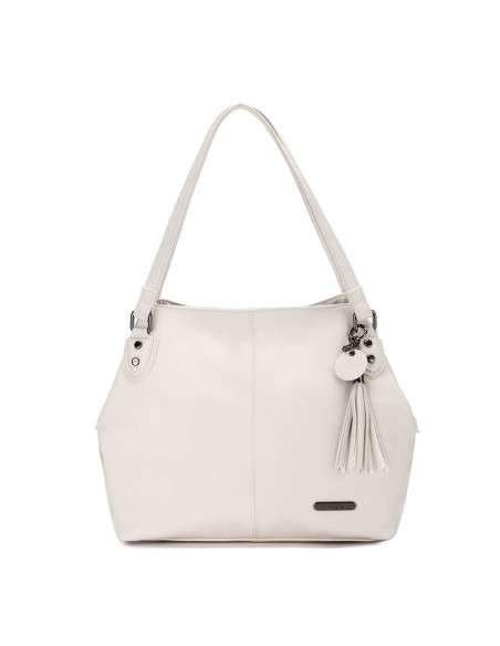 Schultertasche ecru - Della Q Namaste