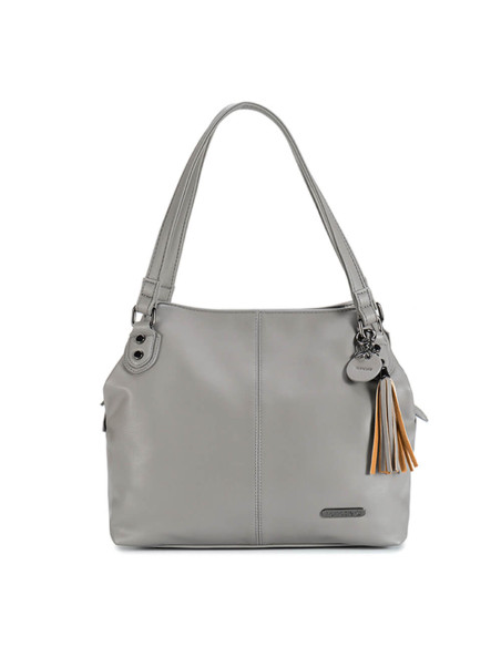 Schultertasche grau - Della Q Namaste