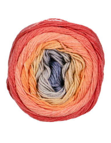 1-2-3 Ideen - Pro Lana 18 - orange/jeans
