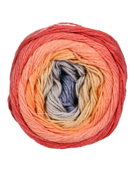 1-2-3 Ideen - Pro Lana 18 - orange/jeans