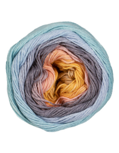 1-2-3 Ideen - Pro Lana 21 - hellblau/gelb