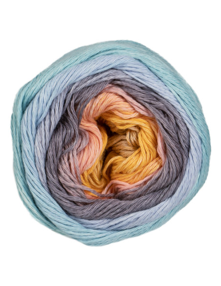 1-2-3 Ideen - Pro Lana 21 - hellblau/gelb