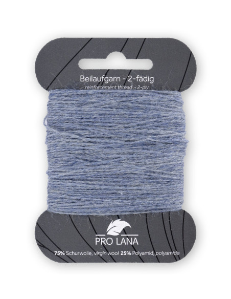Beilaufgarn - Pro Lana 1980 -  blau meliert