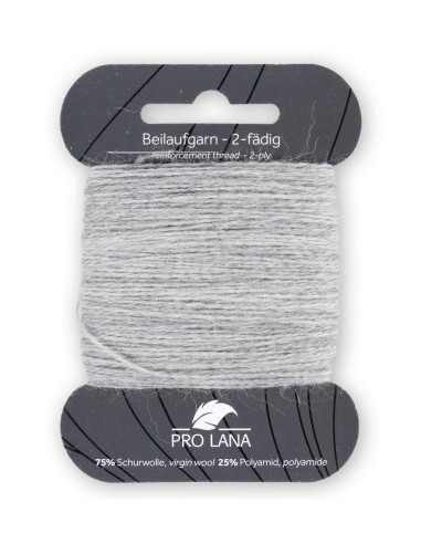 Beilaufgarn - Pro Lana 1991 - hellgrau meliert