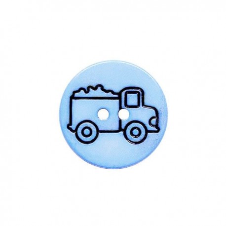Kinderknopf Lastwagen 15 mm - Dill