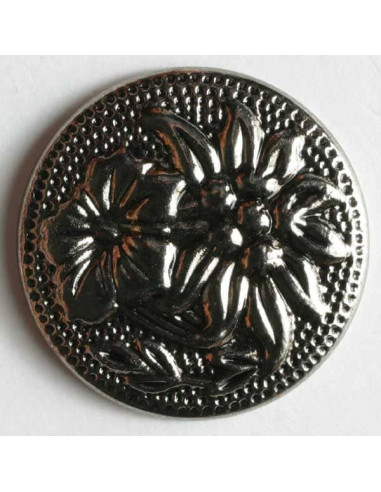 Kunststoffknopf Edelweiss 19 mm Öse - Dill