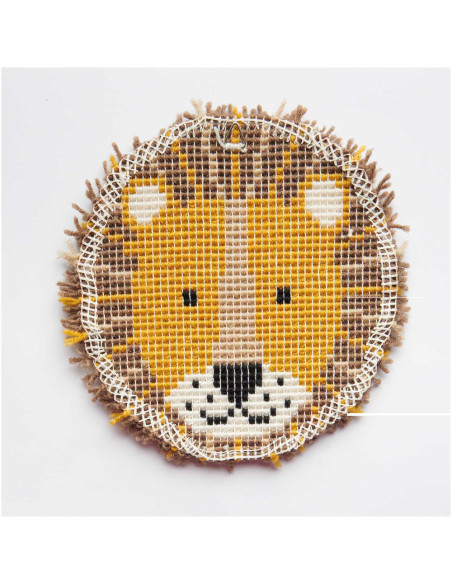 Hooki Hooki Knüpfset Wandbehang Löwe - Rico Design