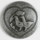 Vollmetallknopf mit glücklichen Enten 20 mm - Dill