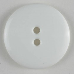 Modeknopf glänzend weiss 14 mm - Dill