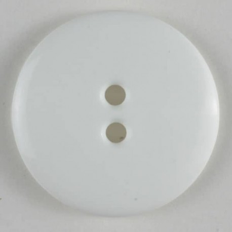 Modeknopf glänzend weiss 14 mm - Dill