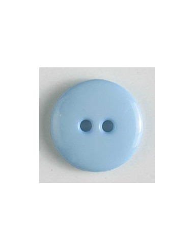 Modeknopf glänzend 14 mm - Dill hellblau