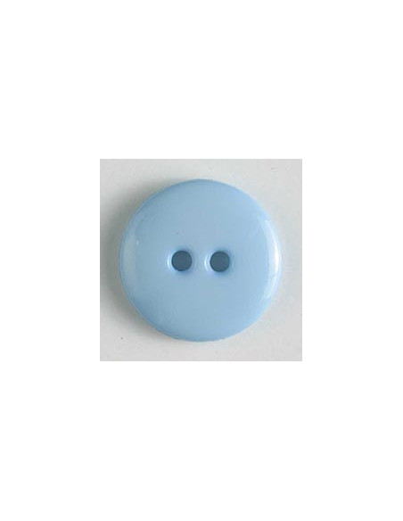 Modeknopf glänzend 14 mm - Dill hellblau