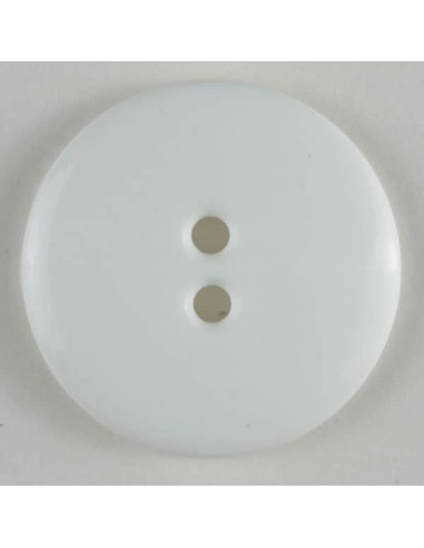 Modeknopf glänzend weiss 11 mm - Dill