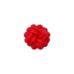 Knopf mit Öse Posamentenmotiv 12 mm rot - Prym