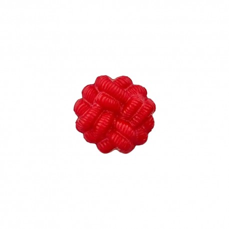 Knopf mit Öse Posamentenmotiv 18 mm rot - Prym